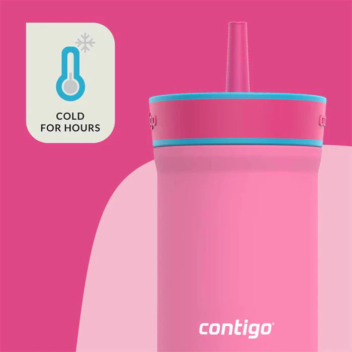 כוס מתכת עם קש LEIGHTON