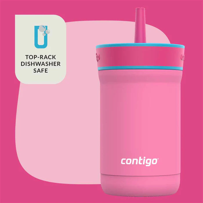 כוס מתכת עם קש LEIGHTON