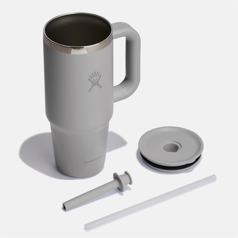 כוס שתיה עם ידית צד וקש All Around Travel Tumbler